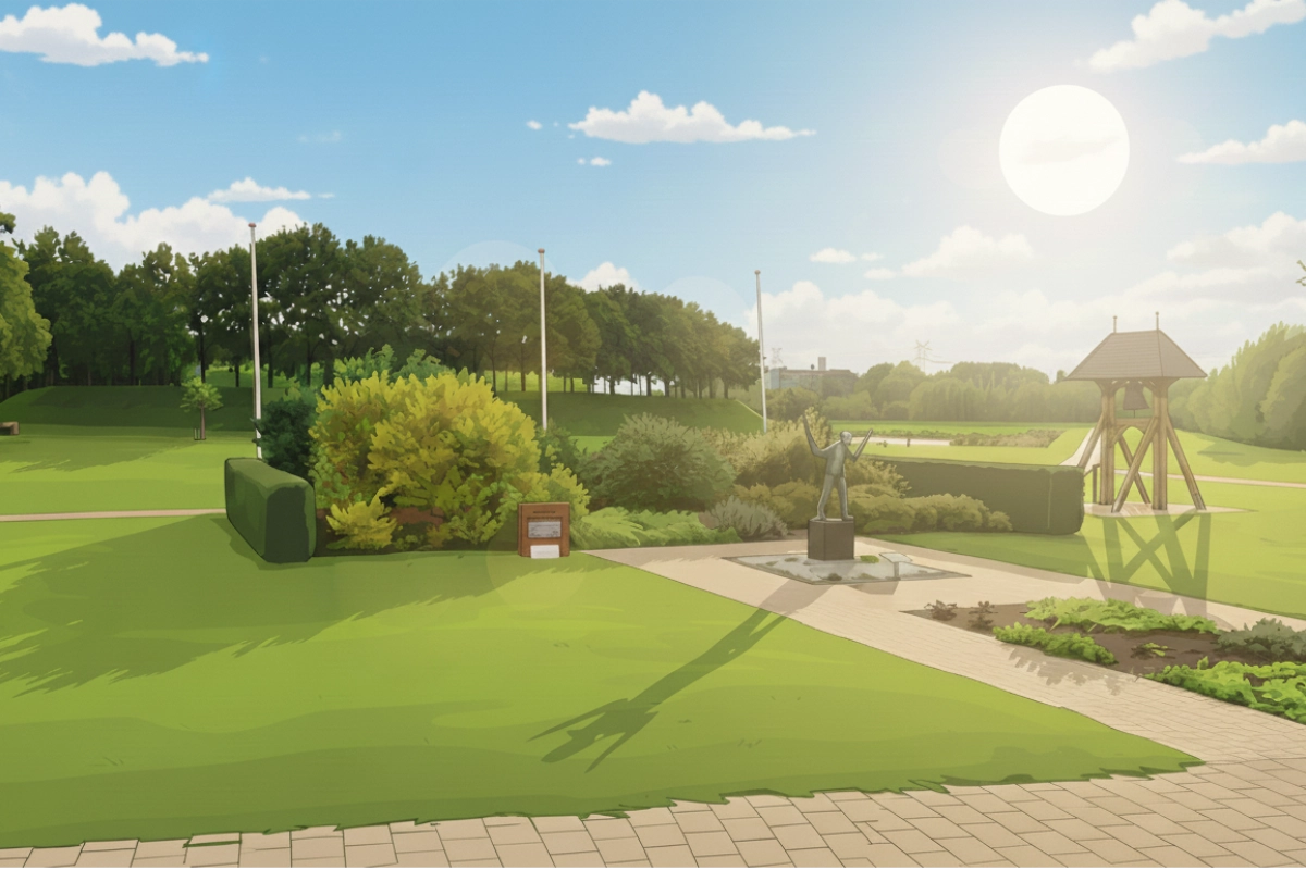 Het 4 en 5 Mei herdenkingsmonument.